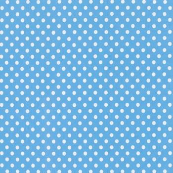 Baumwoll Jersey Punkte Ø 1 cm Hellblau/Weiß